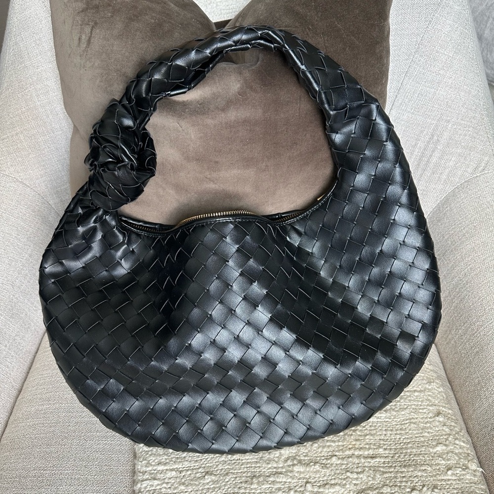 Black Woven Women's Bag